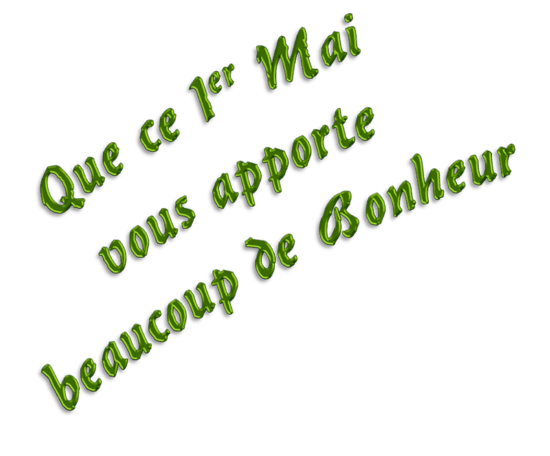 Bon 1er Mai à vous toutes et tous 